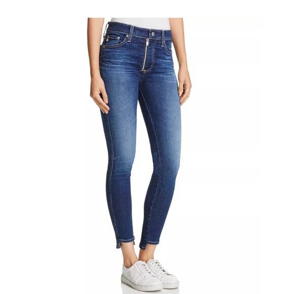 AG Adriano Goldschmied Jeans Women's 27R The Farrah Skinny Ankle Front Zip - Picture 1 of 12